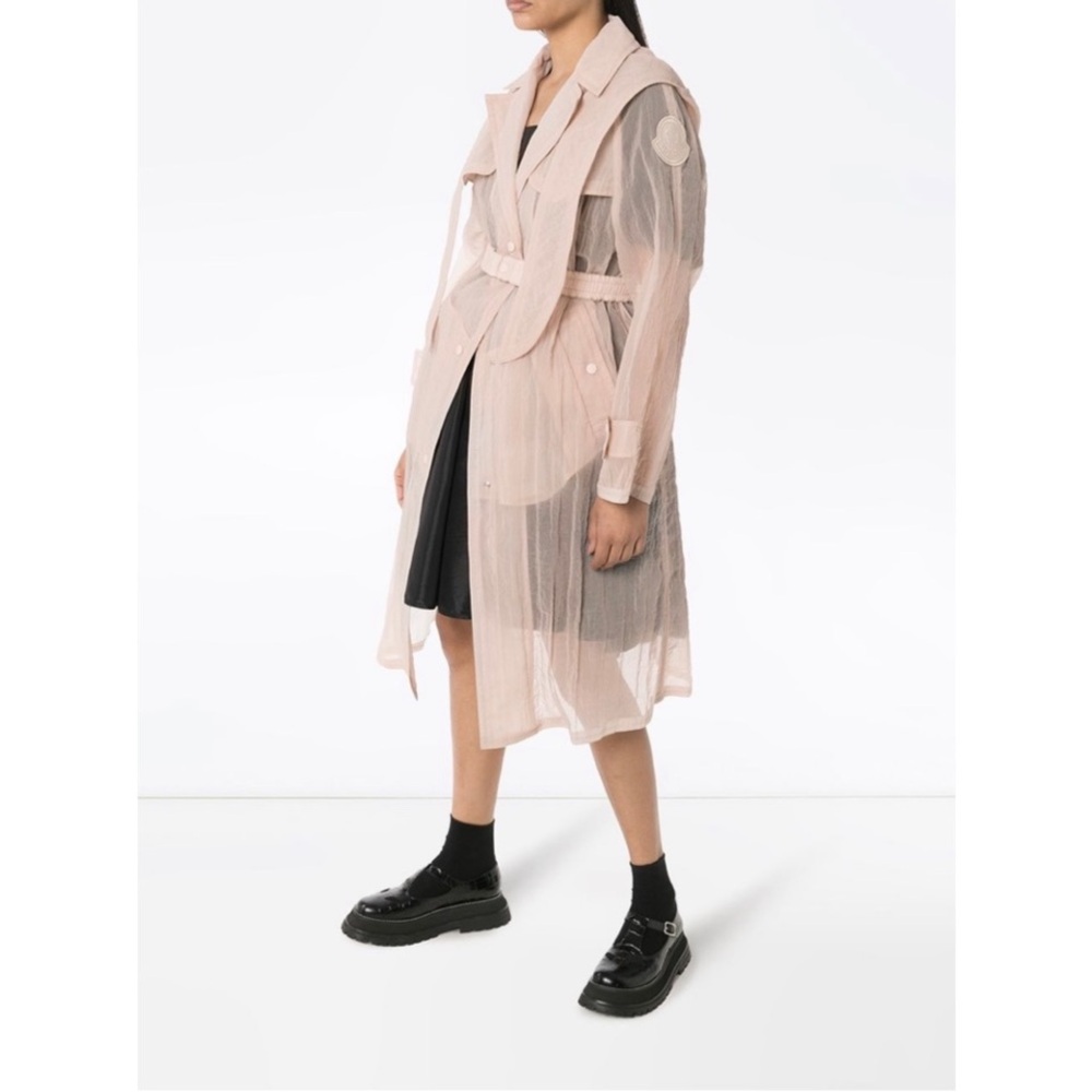 Moncler - Perle Giubbotto Sheer Trench Coat - NWT